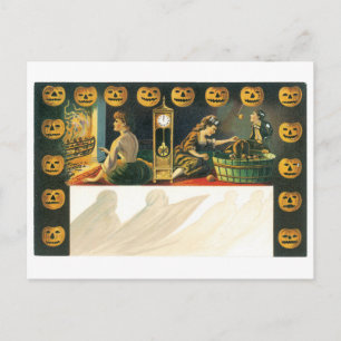 Old-fashioned Halloween, Pumpkin Postcard