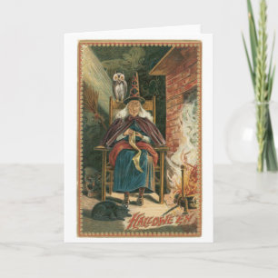 Old-fashioned Halloween, Witch Card
