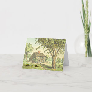 Old Fashioned Home, "Thank You!" Card