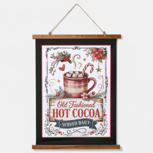 Old-Fashioned Hot Cocoa – Cozy Christmas Hanging Tapestry