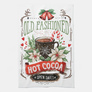 Old Fashioned Hot Cocoa  Kitchen Towel
