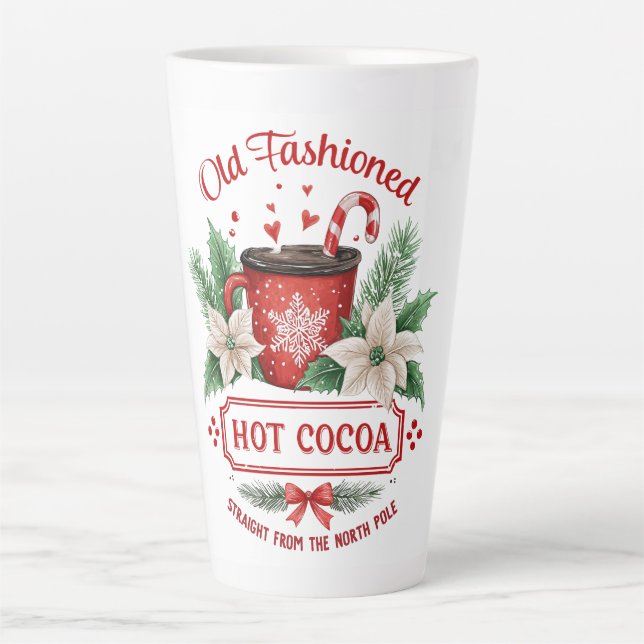 Old-Fashioned Hot Cocoa – North Pole Nostalgia Latte Mug (Front)