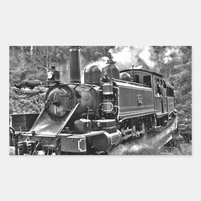 Old Fashioned Narrow Gauge Steam Train Sticker (Front)