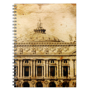 Old-fashioned paris franceaged, ancient, antique, notebook