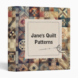 Old-fashioned Patchwork Quilt Binder