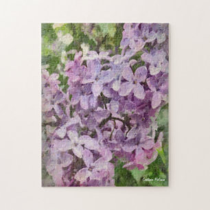 Old Fashioned Purple Lilac Photo Puzzle