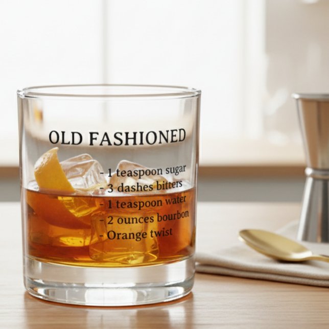 Old Fashioned Recipe Burton Whiskey  Whiskey Glass (Creator Uploaded)