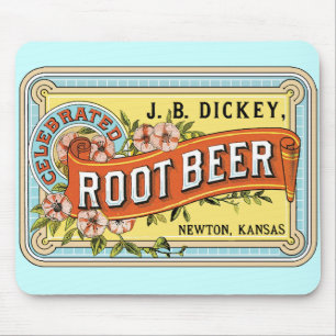 Old Fashioned Rootbeer Label Mousepad