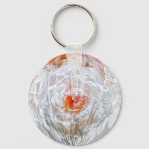 Old Fashioned Rose Globe Keychain