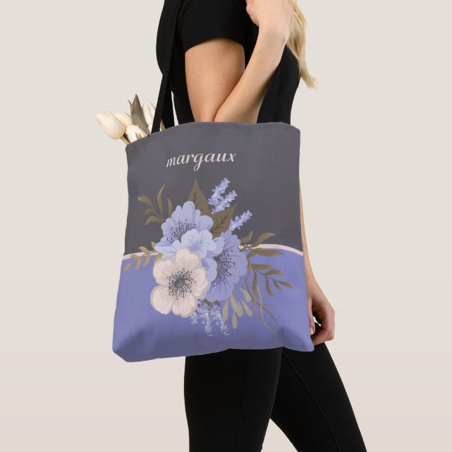 Old Fashioned Roses Personalized Tote (Close Up)
