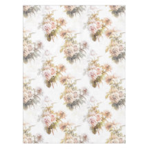 Old fashioned soft rose pink bouquet pattern