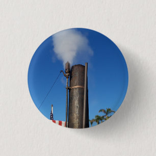 Old Fashioned Steam Whistle 1 Inch Round Button