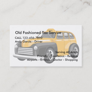 Old Fashioned Tax Business Cards