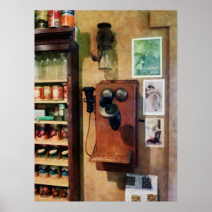 Old-Fashioned Telephone Poster