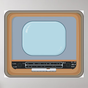 Old Fashioned Television Poster