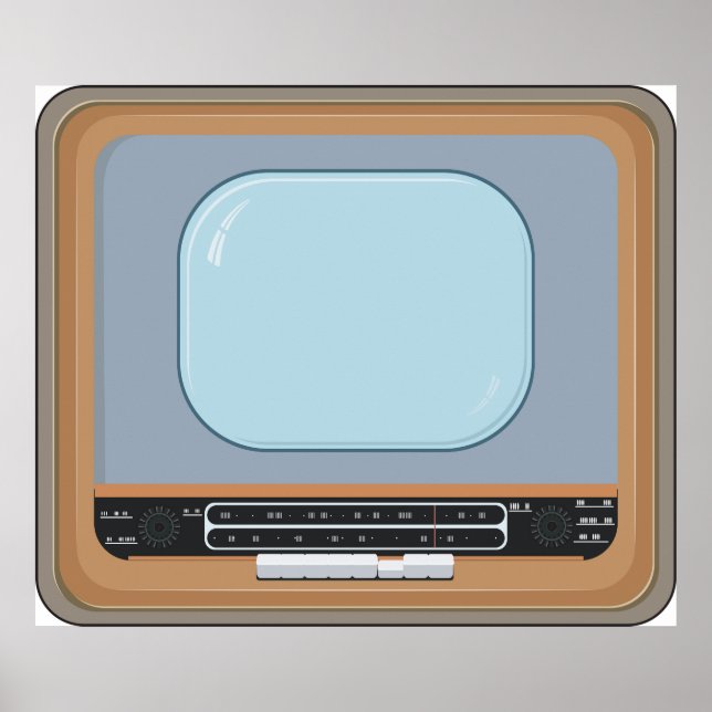 Old Fashioned Television Poster (Front)