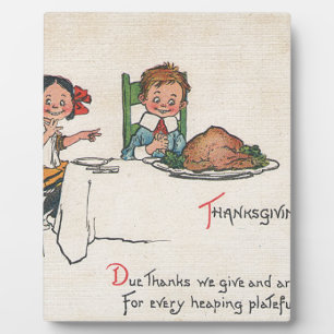 old fashioned thanksgiving plaque