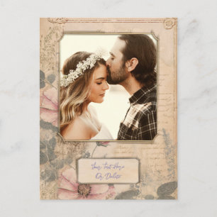 Old Fashioned Vintage Style Own Photo Template Postcard