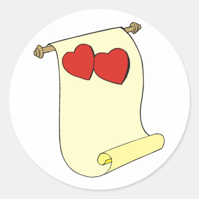 Old Fashioned Wedding Invitation Classic Round Sticker (Front)