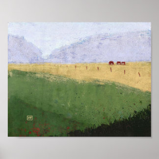 Old Fence Line Poster