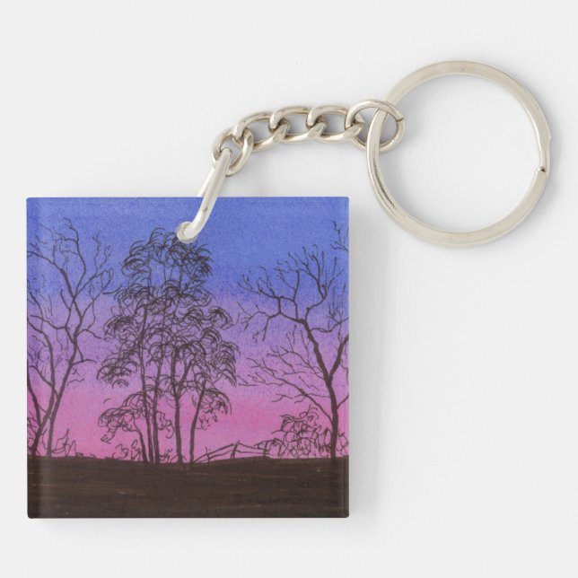 Old Fence Row Keychain (Back)