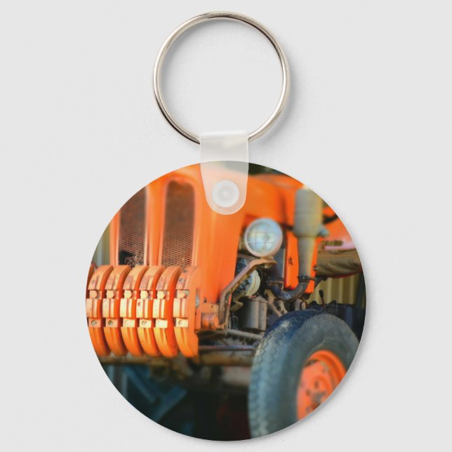 OLD FIAT TRACTOR RURAL QUEENSLAND AUSTRALIA KEYCHAIN (Front)