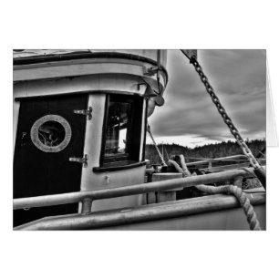 Old Fishing Boat Forecabin Card