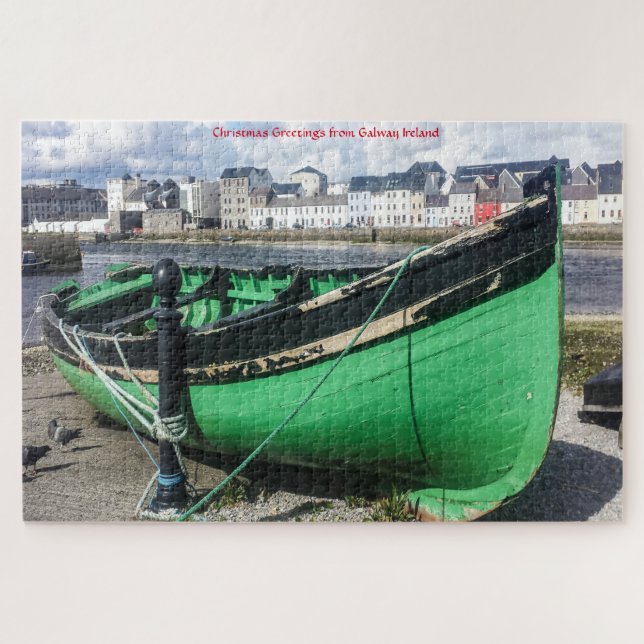 Old Fishing Boat Galway Irlande. Jigsaw Puzzle (Horizontal)