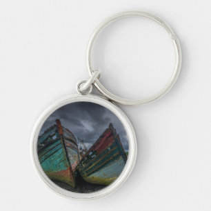 Old Fishing Boats Keychain