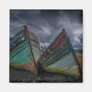 Old Fishing Boats Magnet