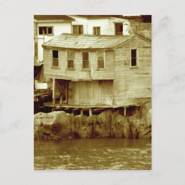 Old fishing house postcard (Front)