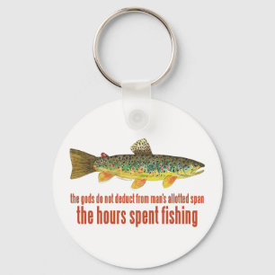 Old Fishing Saying Keychain