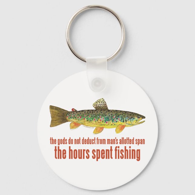 Old Fishing Saying Keychain (Front)