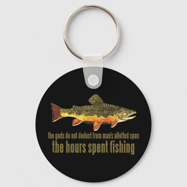 Old Fishing Saying Keychain (Front)