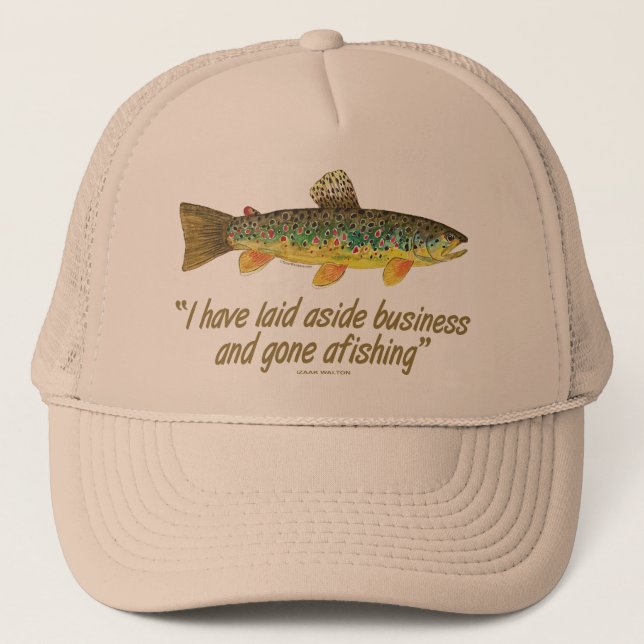 Old Fishing Words Trucker Hat (Front)