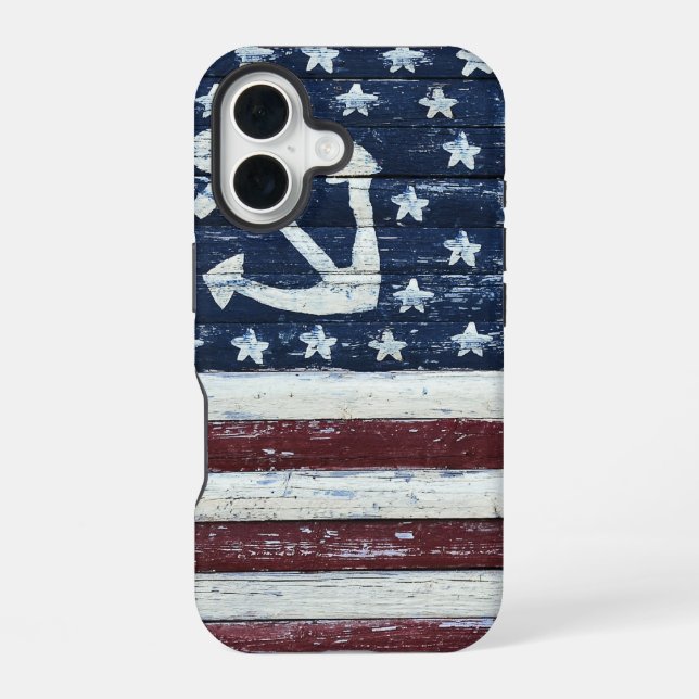 Old Flag iPhone 16 Case (Back)