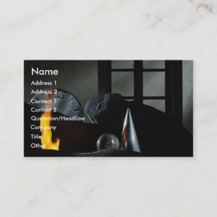 Old flame burning background business card