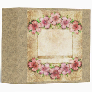 Old floral Wallpaper Binder