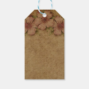 Old floral Wallpaper Gift Tags
