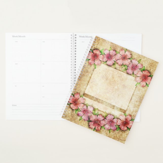 Old floral Wallpaper Planner (Display)