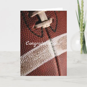 old football congratulations card