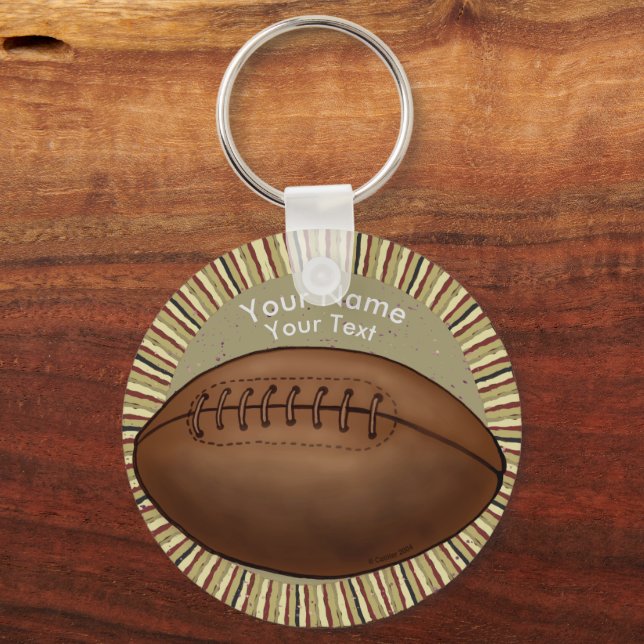 Old Football  keychain (Front)