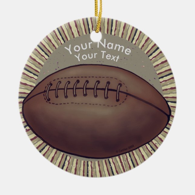 Old Football  ornament  (Front)