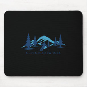 Old Forge New York Ski Resort Skiing Skier  Mouse Pad