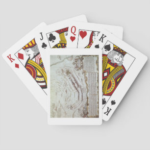 Old Fort Gaut, Calcutta, 1810 (litho) Playing Cards