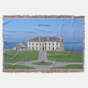 Old Fort Niagara Barracks throw blanket