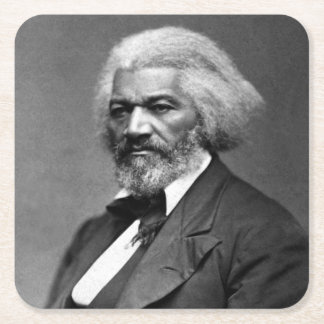 Old Fr3d3rick Bailey Douglas African American Hero Square Paper Coaster