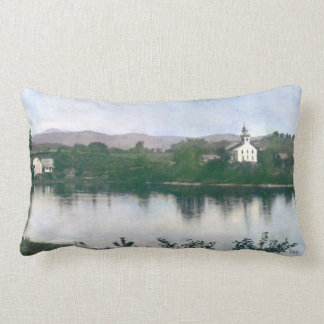 Old Free Meeting House at Bingham, Maine Lumbar Pillow