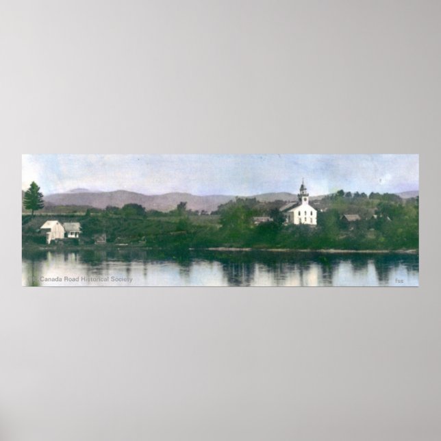 Old Free Meeting House at Bingham, Maine Poster (Front)