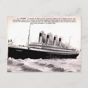 Old French Postcard - Le "Titanic"